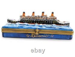 Limoges trinket box peint main The Titanic