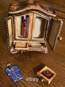 Limoges trinket box peint main rochard