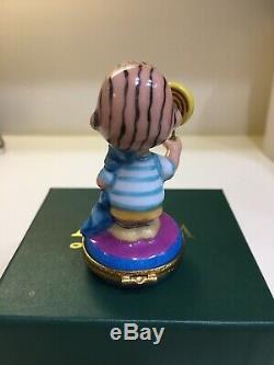 Linus Peanuts Licking A Lollypop Artoria Limoges Box
