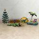 Lot Of 5 Limoges France Porcelain Trinket Pill Boxes -xmas Tree, Palm, Package