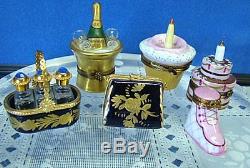 Lot of 6 Peint Main Limoges Boxes OUTSTANDING Limoges France
