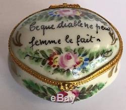 Lot of 7 Vintage Limoges FRANCE Porcelain Trinket Boxes Hand Painted Collectible