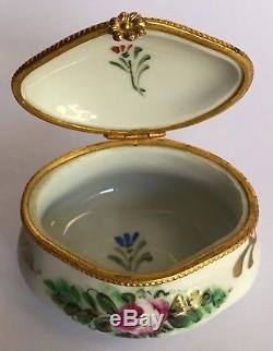 Lot of 7 Vintage Limoges FRANCE Porcelain Trinket Boxes Hand Painted Collectible
