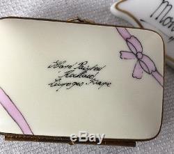 MON AMIE GIRL-FRIEND POST ENVELOPE with LETTER CARD AMI Limoges Trinket Box France