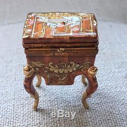 Museum Collection Antique Table Trinket Box from Limoges France