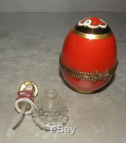 NEW Egg with Perfume Bottle no. 158 Porcelain Limoges Box