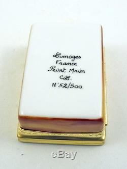 NEW FRENCH LIMOGES TRINKET BOX PARFUMS DE PARIS DISPLAY CASE With PERFUME BOTTLES
