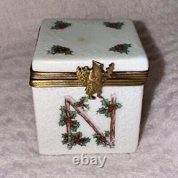 NIB Atelier d'Art de Limoges France Christmas Noel Box, Authenticity Guaranteed