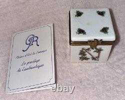 NIB Atelier d'Art de Limoges France Christmas Noel Box, Authenticity Guaranteed