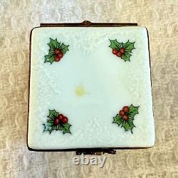 NIB Atelier d'Art de Limoges France Christmas Noel Box, Authenticity Guaranteed