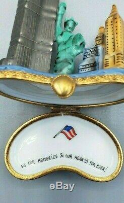 NYC Twin Towers Limoges Box (Numbered / Retired)