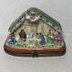 Nativity Scene Hand Painted Vintage Limoges With Star Clasp