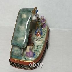 Nativity Scene Hand Painted Vintage Limoges With Star Clasp
