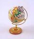 New French Limoges Trinket Box Amazing World Globe With Removable Airplane