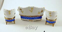 New French Limoges Trinket Box Gorgeous 3 Limoges Boxes Set 2 Chairs & Sofa