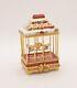 New French Limoges Trinket Box Gorgeous Valentines Bird Cage Aviary W Love Birds