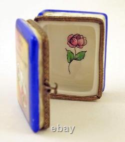 New French Limoges Trinket Box History of Limoges Book & Valentine's Heart