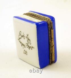 New French Limoges Trinket Box History of Limoges Book & Valentine's Heart