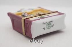 New French Limoges Trinket Box Wine Shop with Seller & Removable Wine Bottle