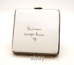 New Hand Painted French Limoges Trinket Box Famous Paris Museum Louvre Pyramid