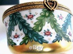 New Rochard Studio Cupids Limoges Box Porcelain Tabatiere Exquisite Valentine's