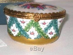 New Rochard Studio Cupids Limoges Box Porcelain Tabatiere Exquisite Valentine's