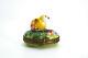 Ph Limoges Porcelain Peint Main Trinket Box Hatching Chick Easter