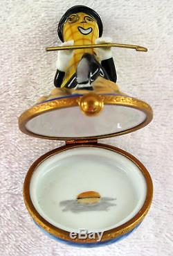 Planters Mr. Peanut Limoges Trinket Box Hand Painted Numbered Artoria