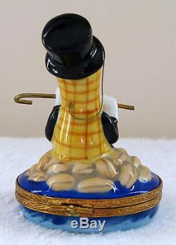 Planters Mr. Peanut Limoges Trinket Box Hand Painted Numbered Artoria