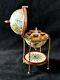 Pv Limoges Box Globe Bar With Glasses & Crystal Decanter (retired)