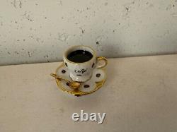 Parry & Vieille Limoges France Peint Main Trinket Box Cafe Coffee