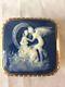Pate Sur Pate Trinket Box, Women And Angel, Signed Limoges