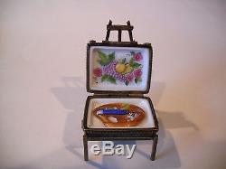 Peint Main Limoges Trinket-Artist Box