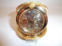 Peint Main Limoges Trinket-Monet Inspired Timepiece In A Compact