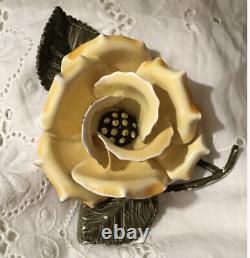 Peint Main Limoges Yellow Rose of Texas Porcelain Box Pierre Hand Painted Vtg 3