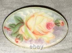 Peint Main Limoges Yellow Rose of Texas Porcelain Box Pierre Hand Painted Vtg 3