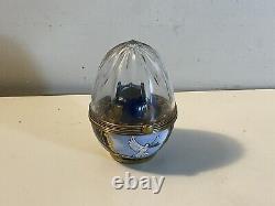 Print Main Limoges Peace in the New Millennium Globe In Glass Egg Gr