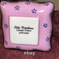 RARE 70's Elda Creations Peint Main France Limoges Keepsake Box Trinket Box