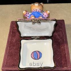 RARE 70's Elda Creations Peint Main France Limoges Keepsake Box Trinket Box