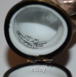 RARE Limoges Peint Main Porcelain Hinged Trinket Box REINDEER -Lim Ed 94/500