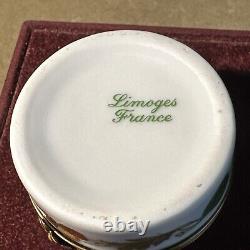 RARE Vintage Limoges HOT AIR BALLOON Signed Trinket Box Very Good Condition