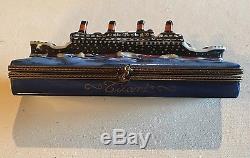 RC Titanic Ship Trinket Box from Limoges France