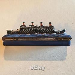 RC Titanic Ship Trinket Box from Limoges France