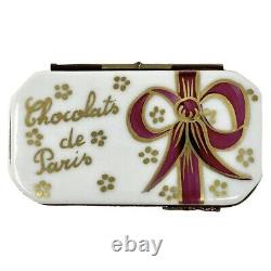 RETIRED Box of Chocolates from Paris Limoges Gerard Ribierre Trinket Box