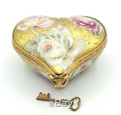 ROCHARD Key to my Heart Limoges Box (Retired)