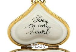 ROCHARD Key to my Heart Limoges Box (Retired)