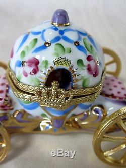 Rochard Limoges Cinderella Pastels Box Hand Painted France Bnib Porcelain Hinged