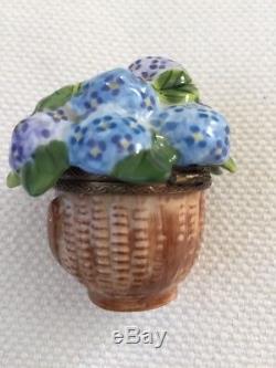 ROCHARD LIMOGES. NANTUCKET Hydrangea Basket Limoges Box. Originally $390.00