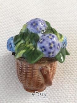 ROCHARD LIMOGES. NANTUCKET Hydrangea Basket Limoges Box. Originally $390.00