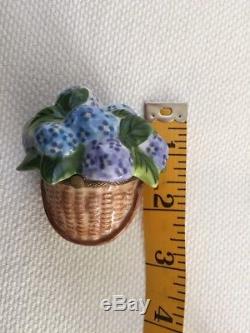 ROCHARD LIMOGES. NANTUCKET Hydrangea Basket Limoges Box. Originally $390.00